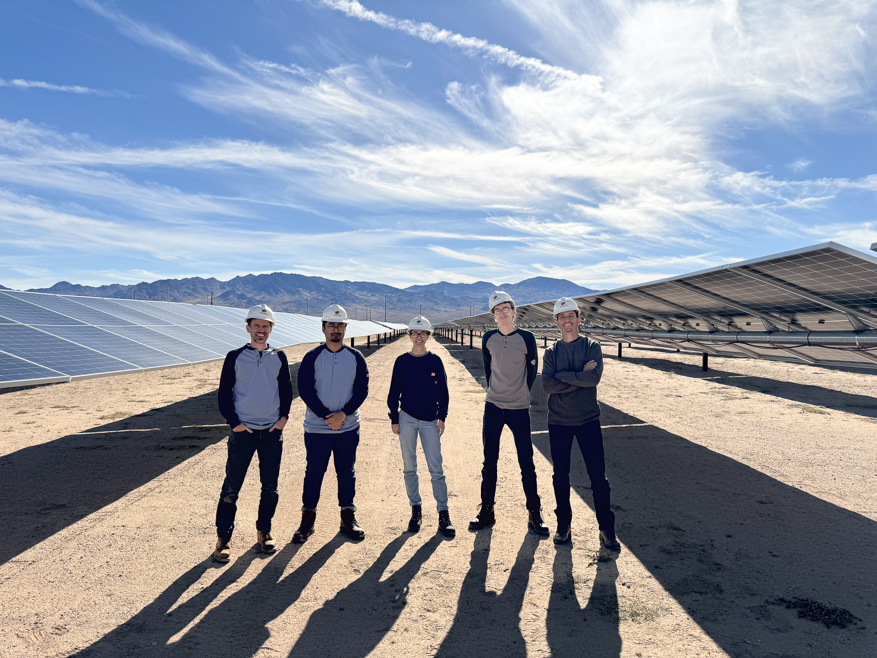Orie2 Engineering team at a solar project site